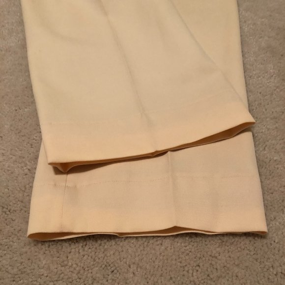 Brooks Brothers Men's 100% Pastel Cream Yellow Wool Pants 36X30 - Picture 9 of 9